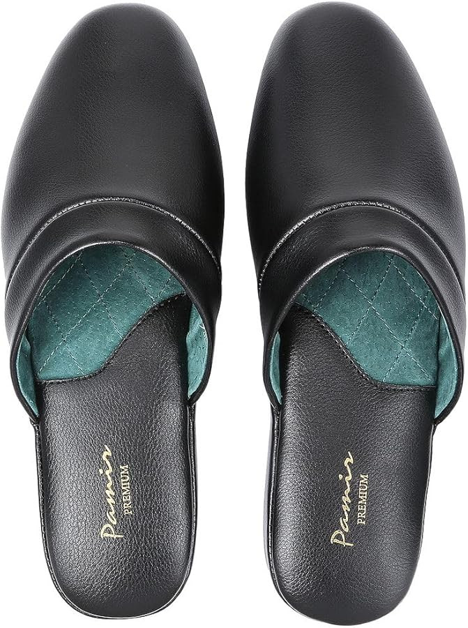 PAMIR Men's Genuine Leather Scuff Slippers | Amazon (US)