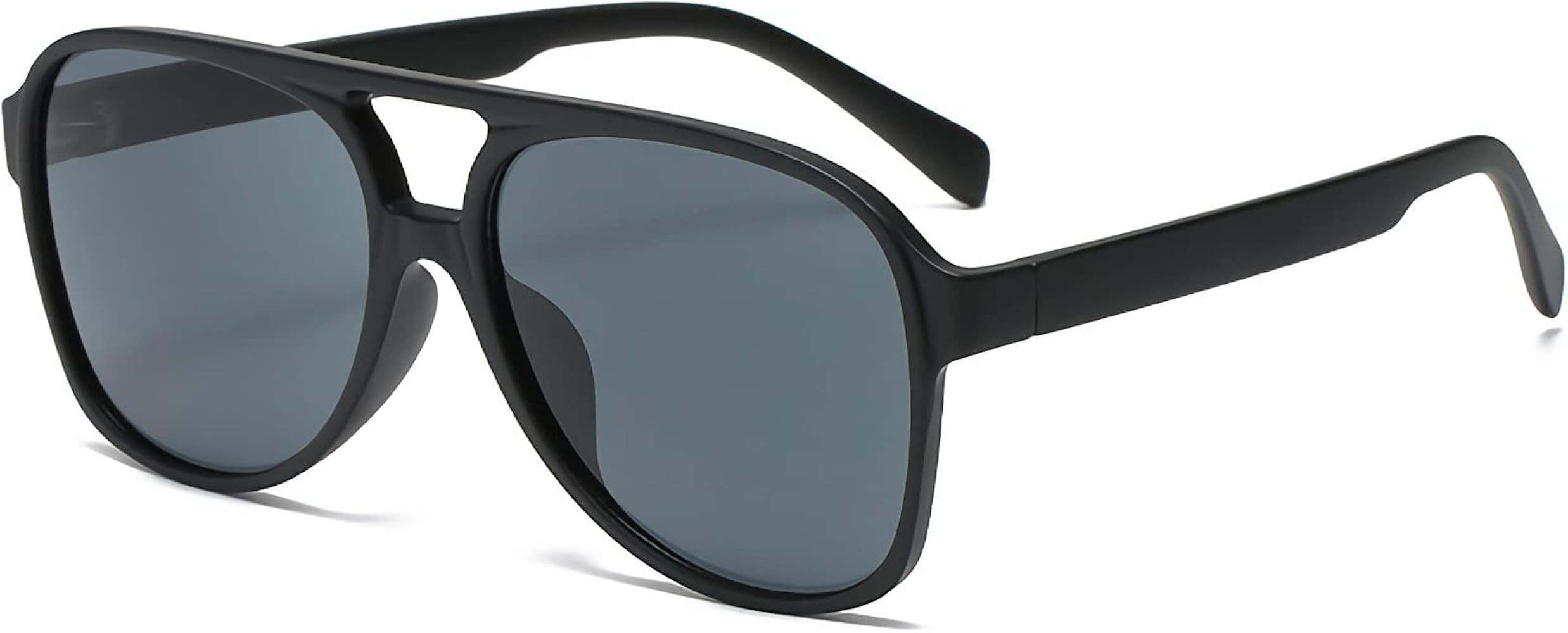 OSAGAMA Vintage Retro Sunglasses 70s Yellow Tinted Aviator Large Sun Glasses for Women | Amazon (US)