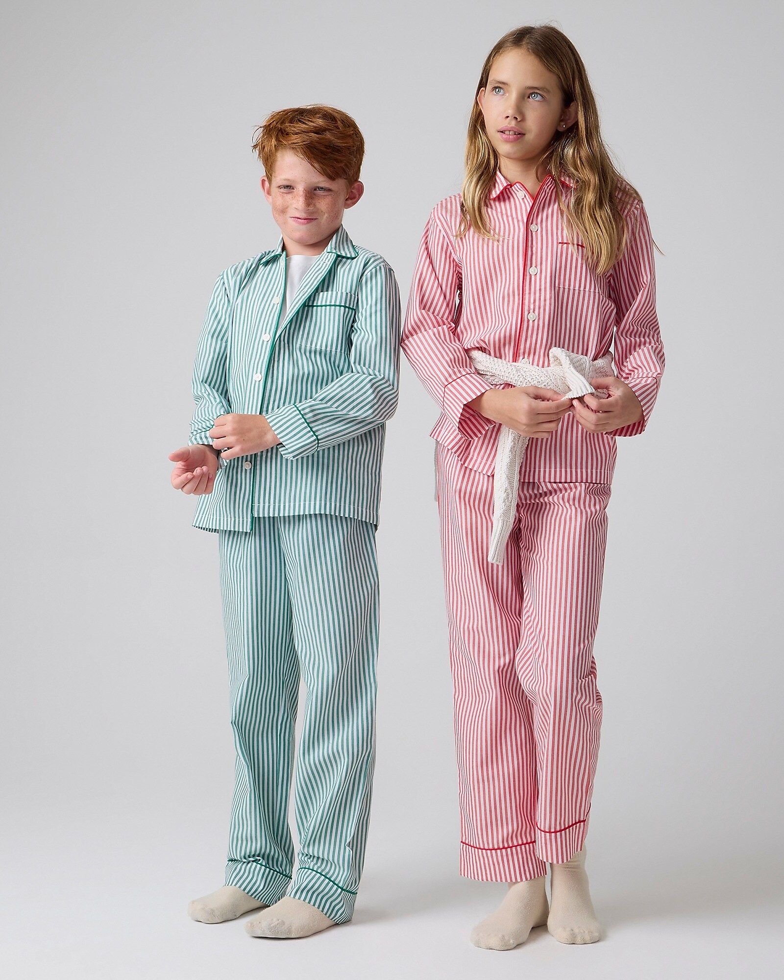 1.5(4 REVIEWS)Kids' printed button-up pajama set in stripe | J.Crew US