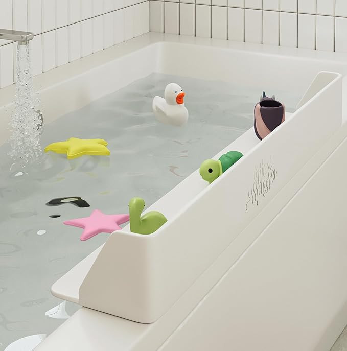 Original PlayPad, Bathtub Splash Guard Play Shelf - Toy Tray Caddy Holder Storage - Suction Cups ... | Amazon (US)