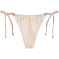 Frankies Bikinis Women's Tia Terry Bikini Bottom in Distorted Pink Dye, Size X-Small | END. Clothing | End Clothing (US & RoW)