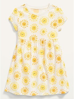 Jersey-Knit Short-Sleeve Dress for Toddler Girls | Old Navy (US)