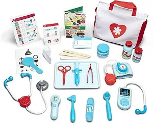Melissa & Doug Get Well Doctor’s Kit Play Set – 25 Toy Pieces - Doctor Role Play Set, Doctor ... | Amazon (US)