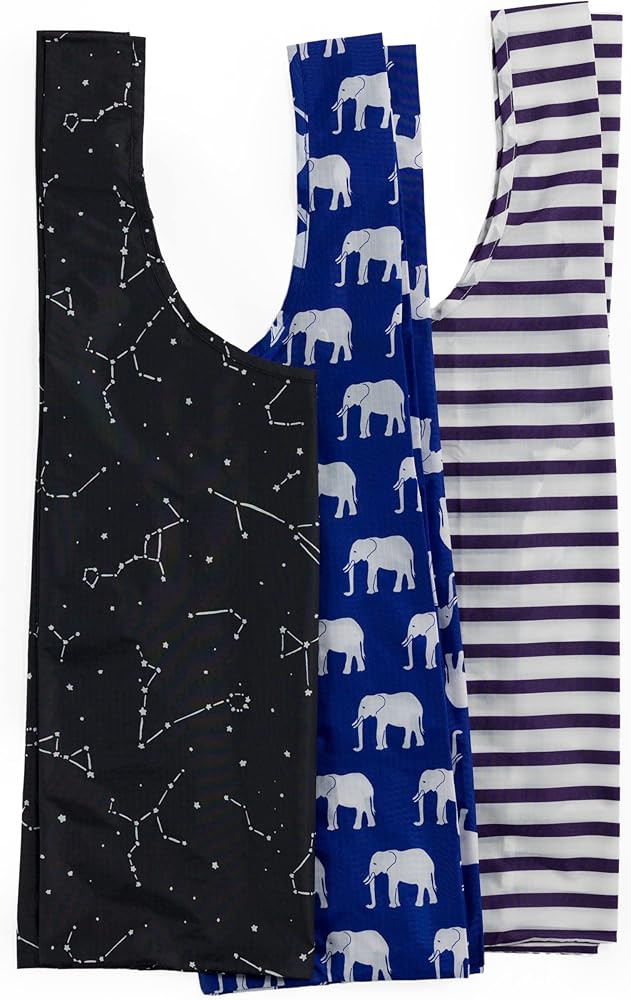 BAGGU Amazon Standard Set of 3 - Amazon Prints       
Material: Nylon 

Lining: Nylon | Amazon (US)