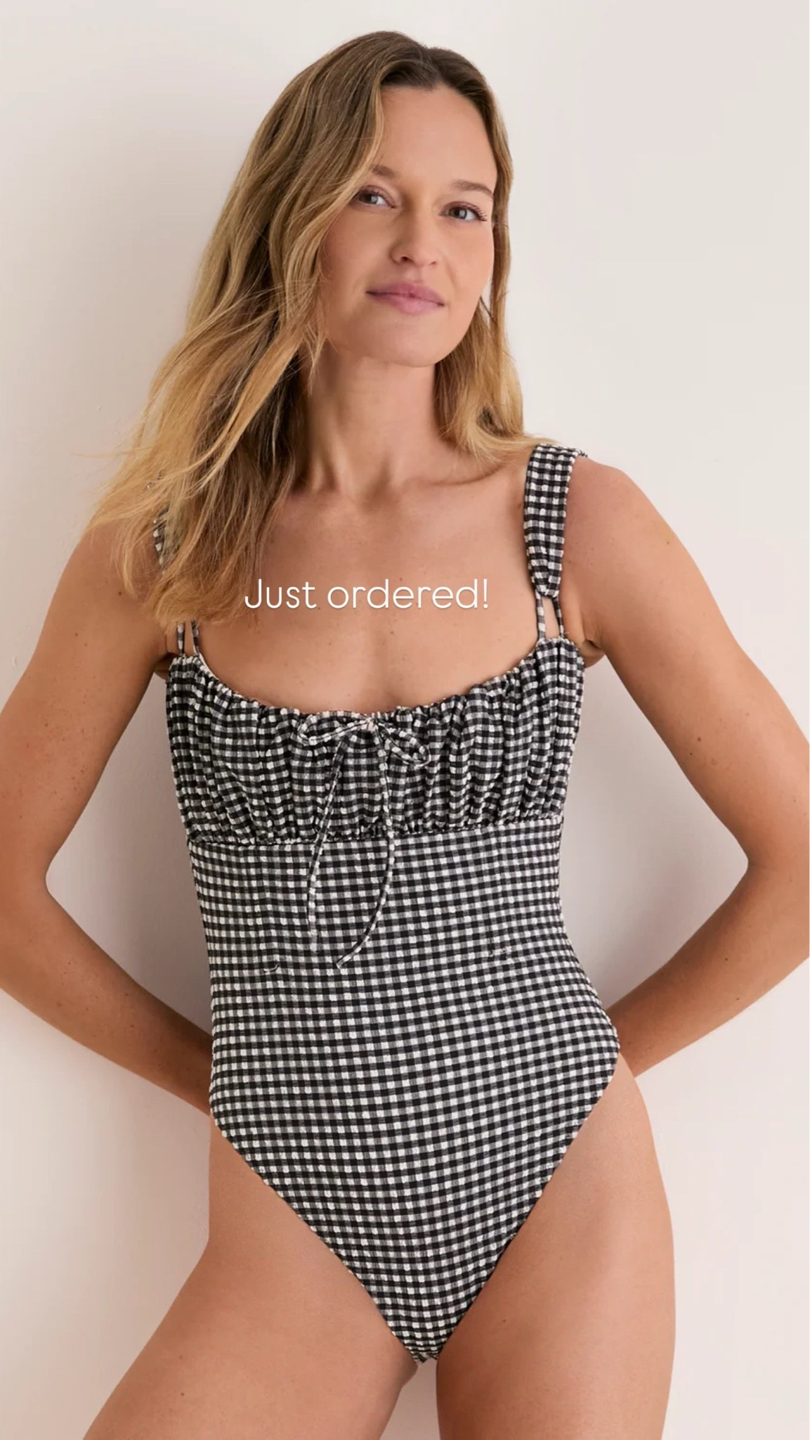 Ordered this sweet gingham bathing suit for the beach! Love the top of it.

#LTKSeasonal #LTKootd #LTKdayinmylife