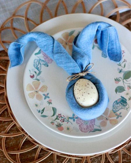 Try this bunny napkin fold for Easter this year! 

#LTKSeasonal #LTKparties #LTKhome