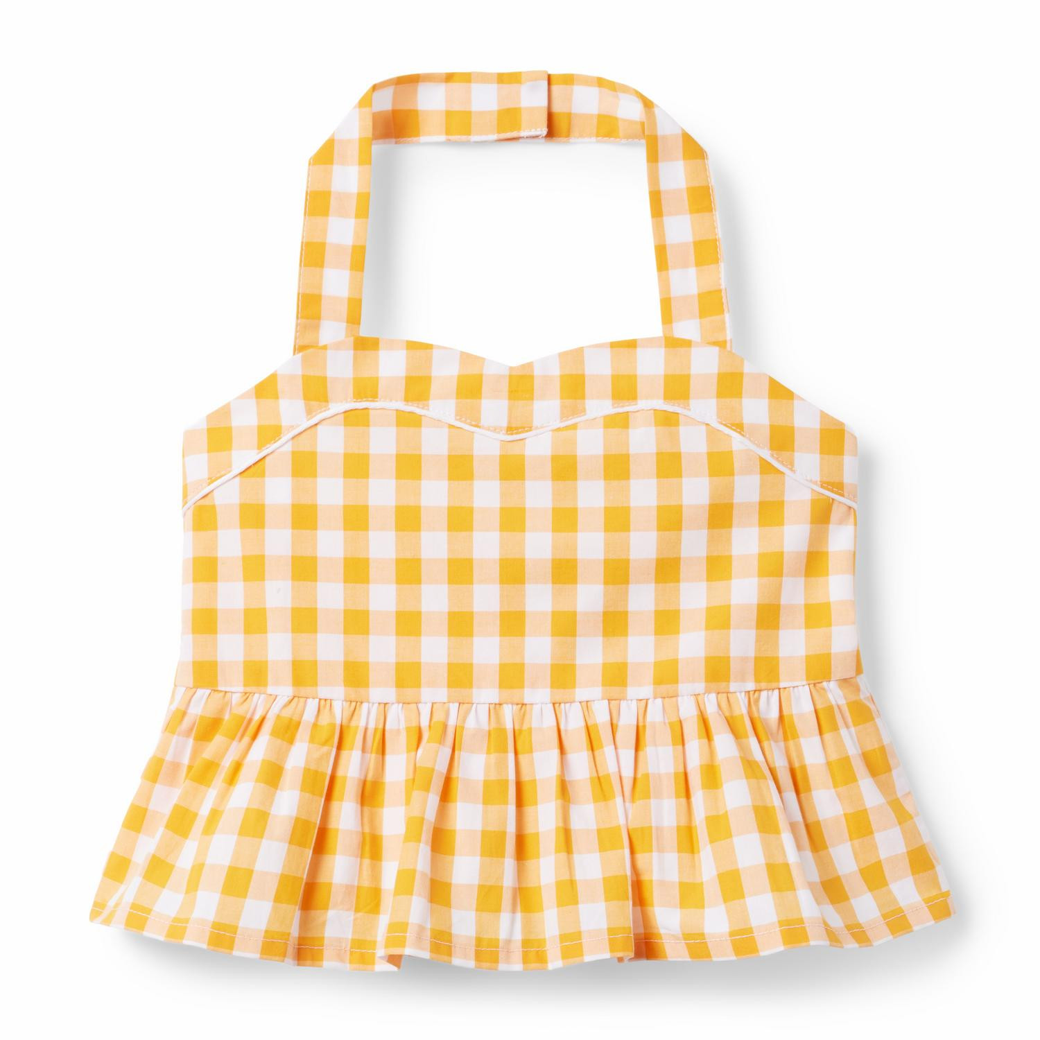 Gingham Halter Cropped Top | Janie and Jack
