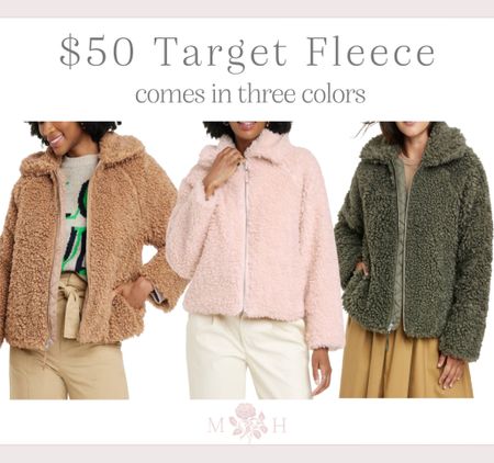 Affordable Target fleece in three colors 

#LTKstyletip #LTKSeasonal #LTKHoliday