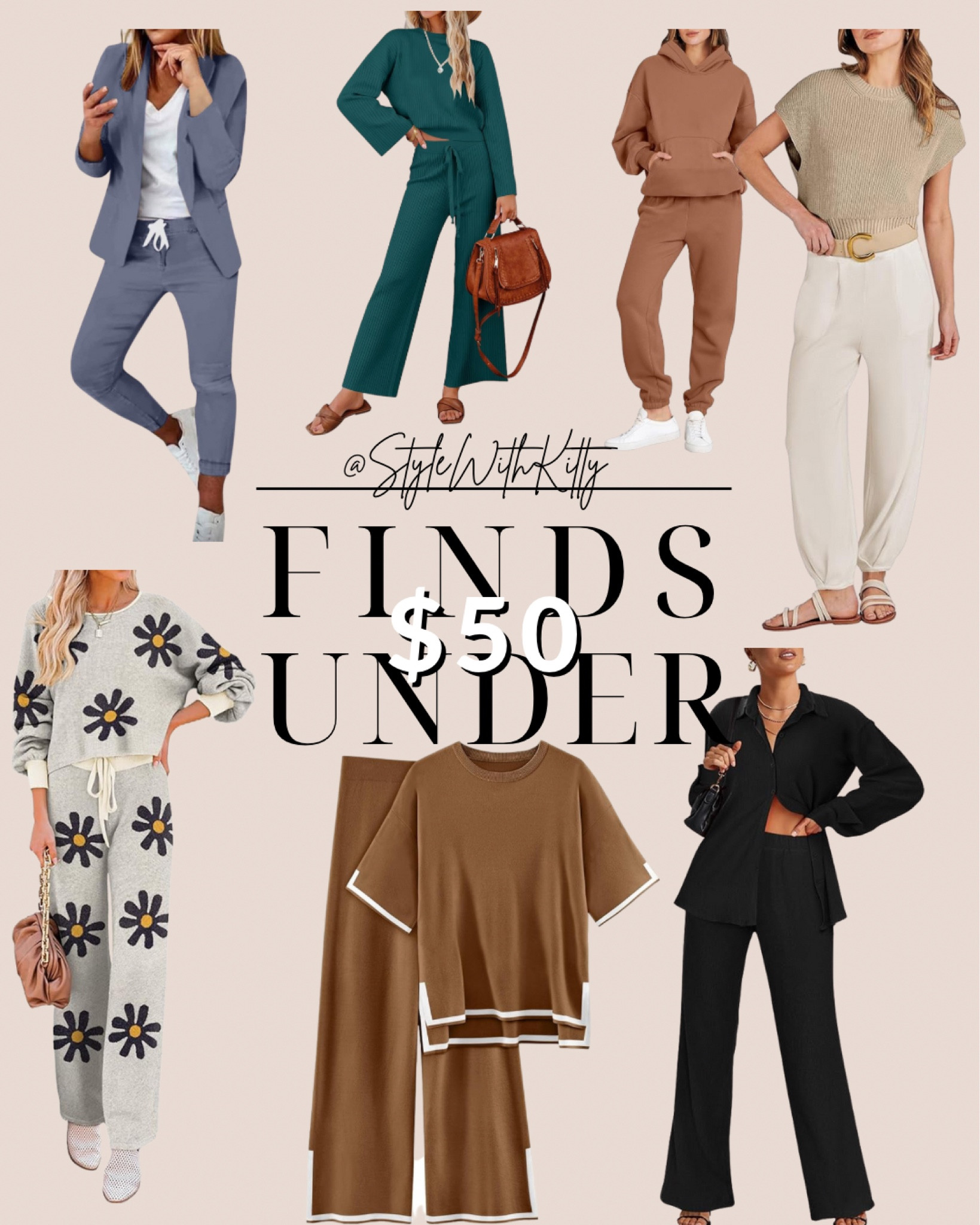 Under $50 #amazon sets for dressing up or down. These sets are so comfortable and perfect for fall! Fall outfit ideas, fall capsule 

#LTKxPrime #LTKtravel #LTKworkwear