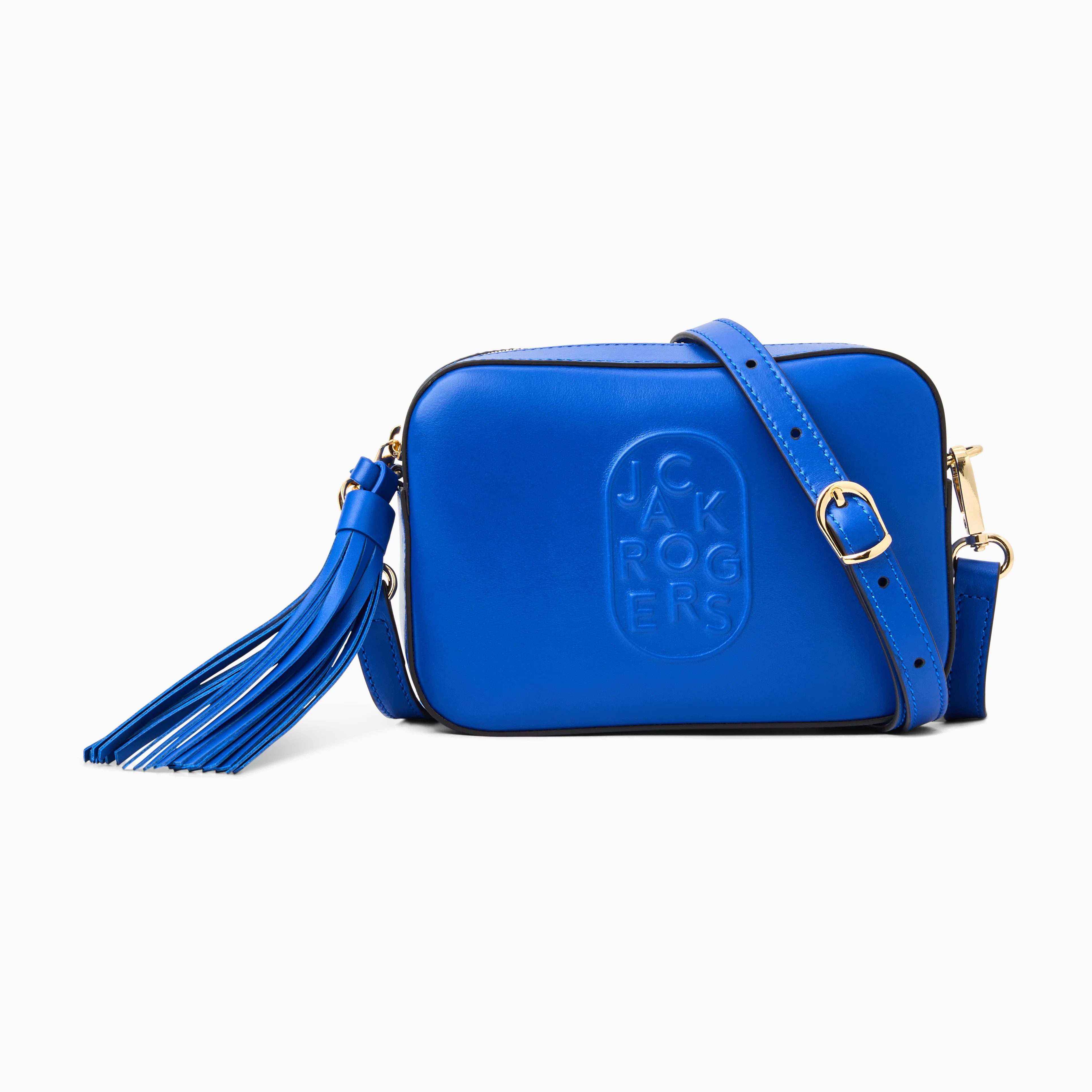 Jack Rogers Women's Perla Italian Leather Crossbody Cobalt Blue (Size Cobalt Blue) | Jack Rogers