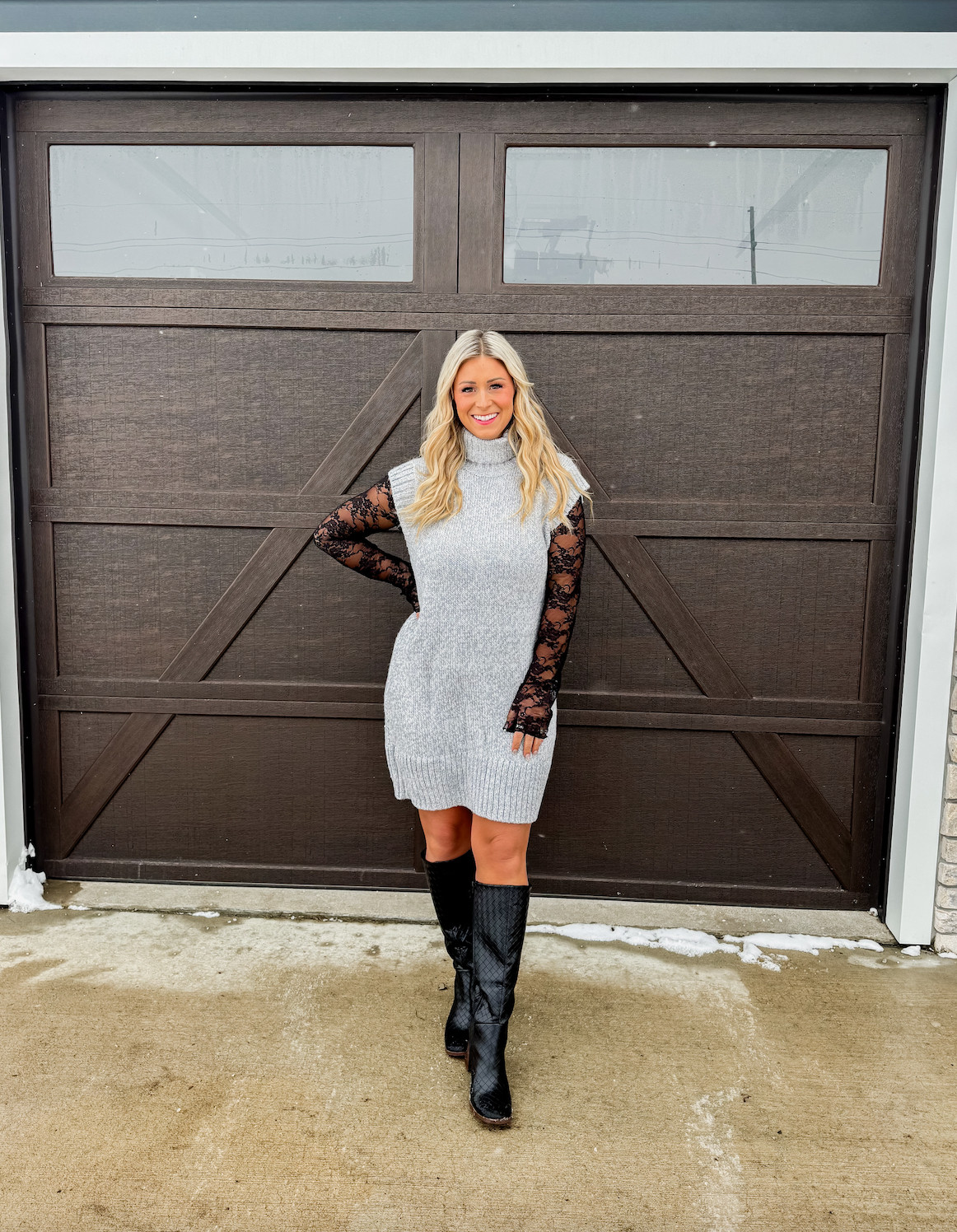 Sweater dress season is here and this dress was a WIN! I can't wait to wear this to church or date night! I felt so confident in this look! 

 #LTKootd #LTKMidsize #LTKFindsUnder50