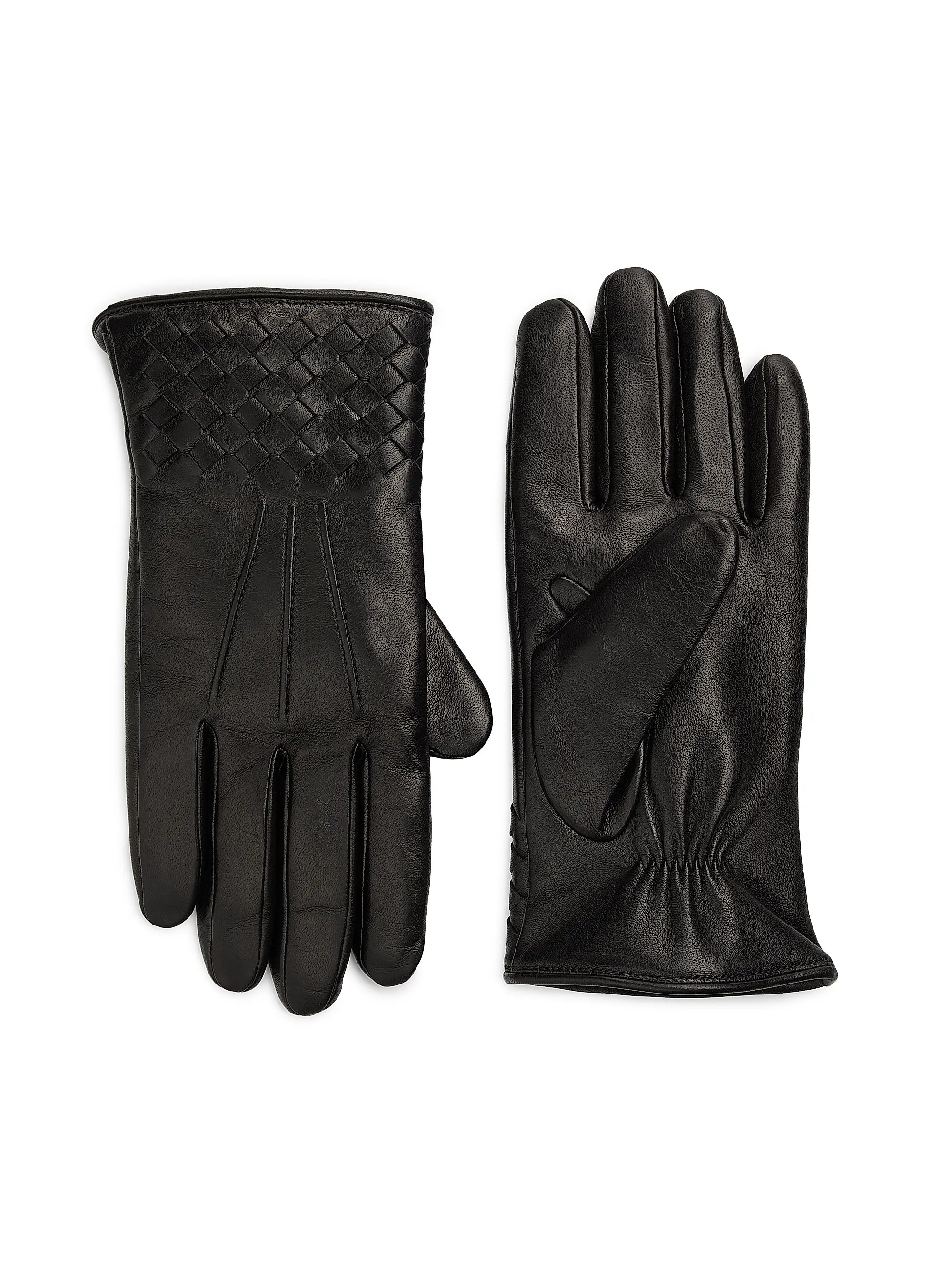 Cashmere-Lined Leather Gloves | Saks Fifth Avenue