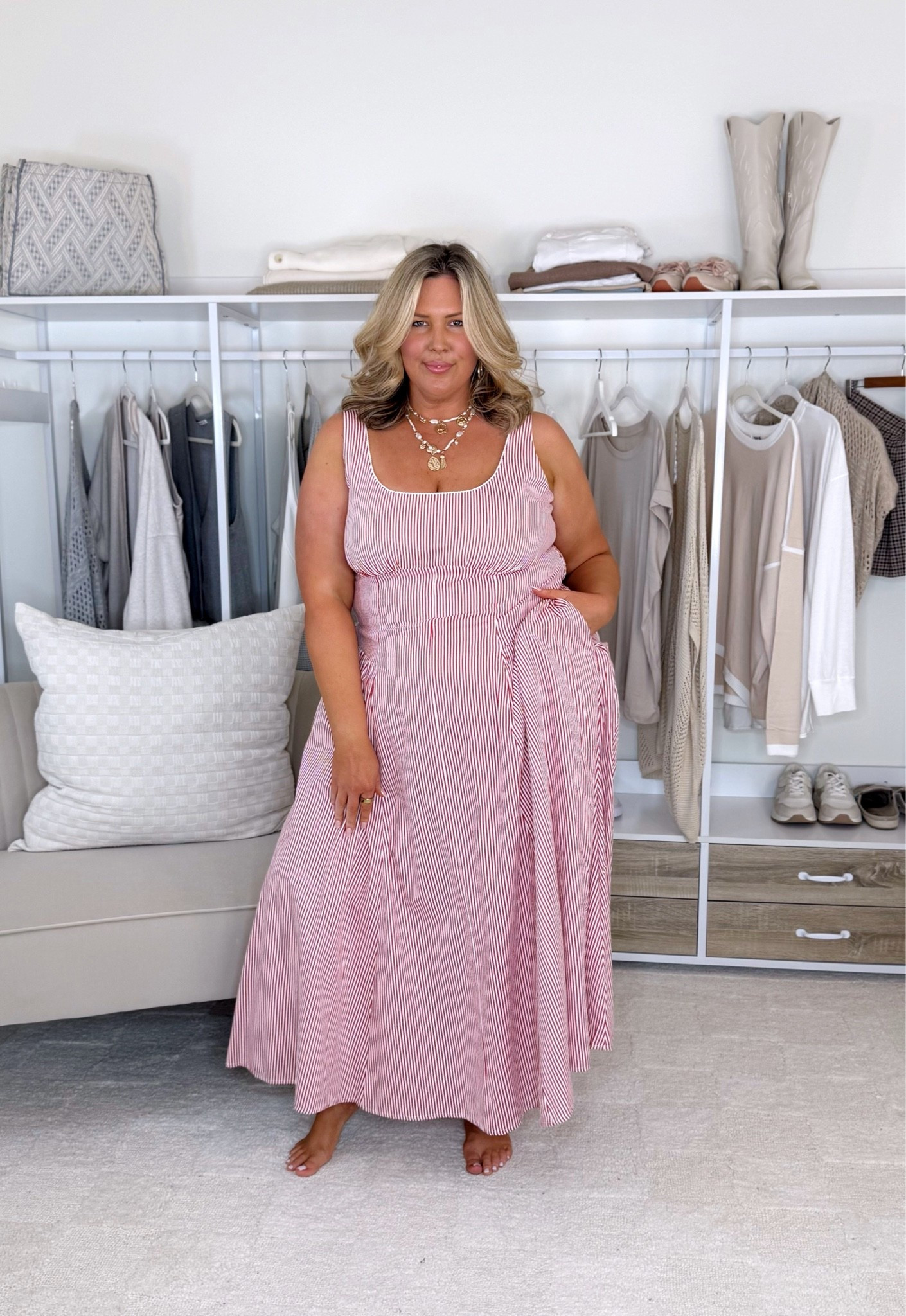 Wearing an XXL in almost everything. In the strapless striped dress I’m wearing an XL, in the pants I’m wearing a 36 and the top is an XL, the floral mini dress is an XL but it was too small. Use code AFLTK for 20% off! Plus size, Abercrombie, outfit inspo, mom style, summer fashion, apron belly, on sale, dresses

#LTKMidsize #LTKPlusSize #LTKSeasonal
