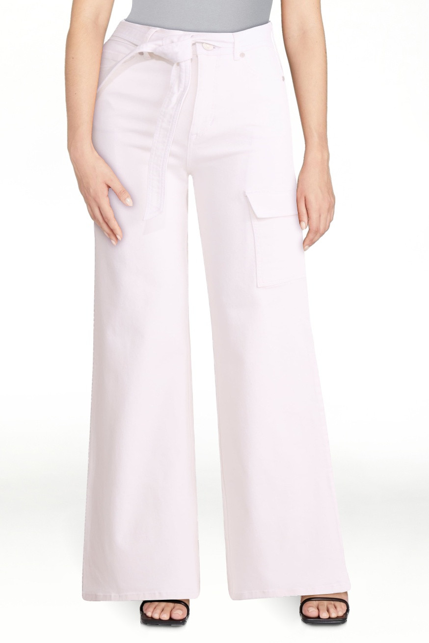 Sofia by Sofia Vergara Women's and Women's Plus Margot Wide Leg High Rise Cargo Jeans with Belt, ... | Walmart (US)