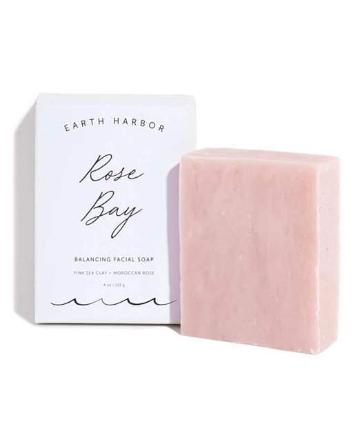 Earth Harbor | ROSE BAY Balancing Facial Soap | Gentle & Sensitive | Australian Pink Clay | Synth... | Amazon (US)