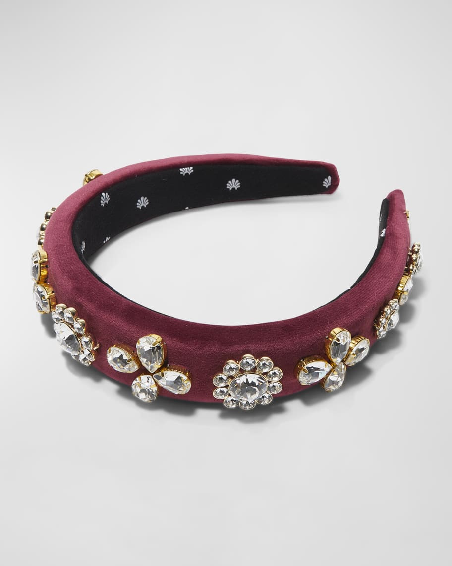 Lele Sadoughi Crystal Medallion Alice Headband | Neiman Marcus