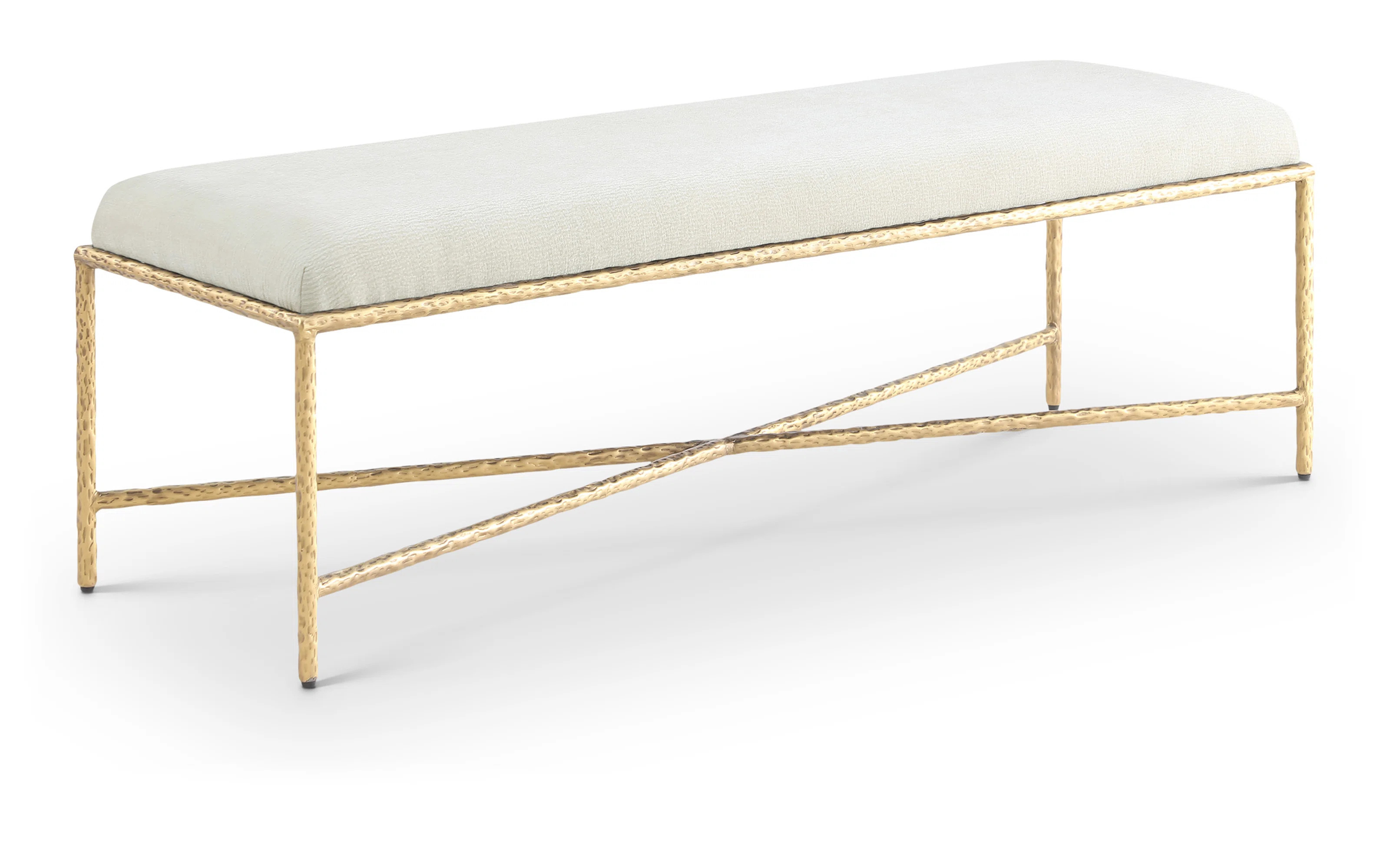 Iyania Chenille Fabric Bench | Wayfair North America