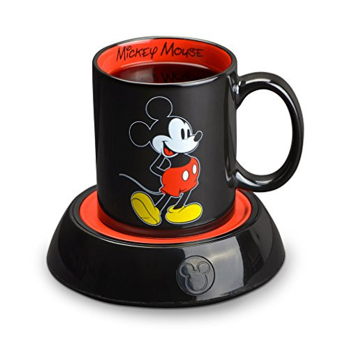 Disney Mickey Mouse Mug Warmer with 12 oz Mug by Select Brands - Coffee Cup Warmer with Ceramic Mug Included - Electric Warmer Plate for Home & Office - Disney Kitchen Accessories - Mickey Mouse | Amazon (US)