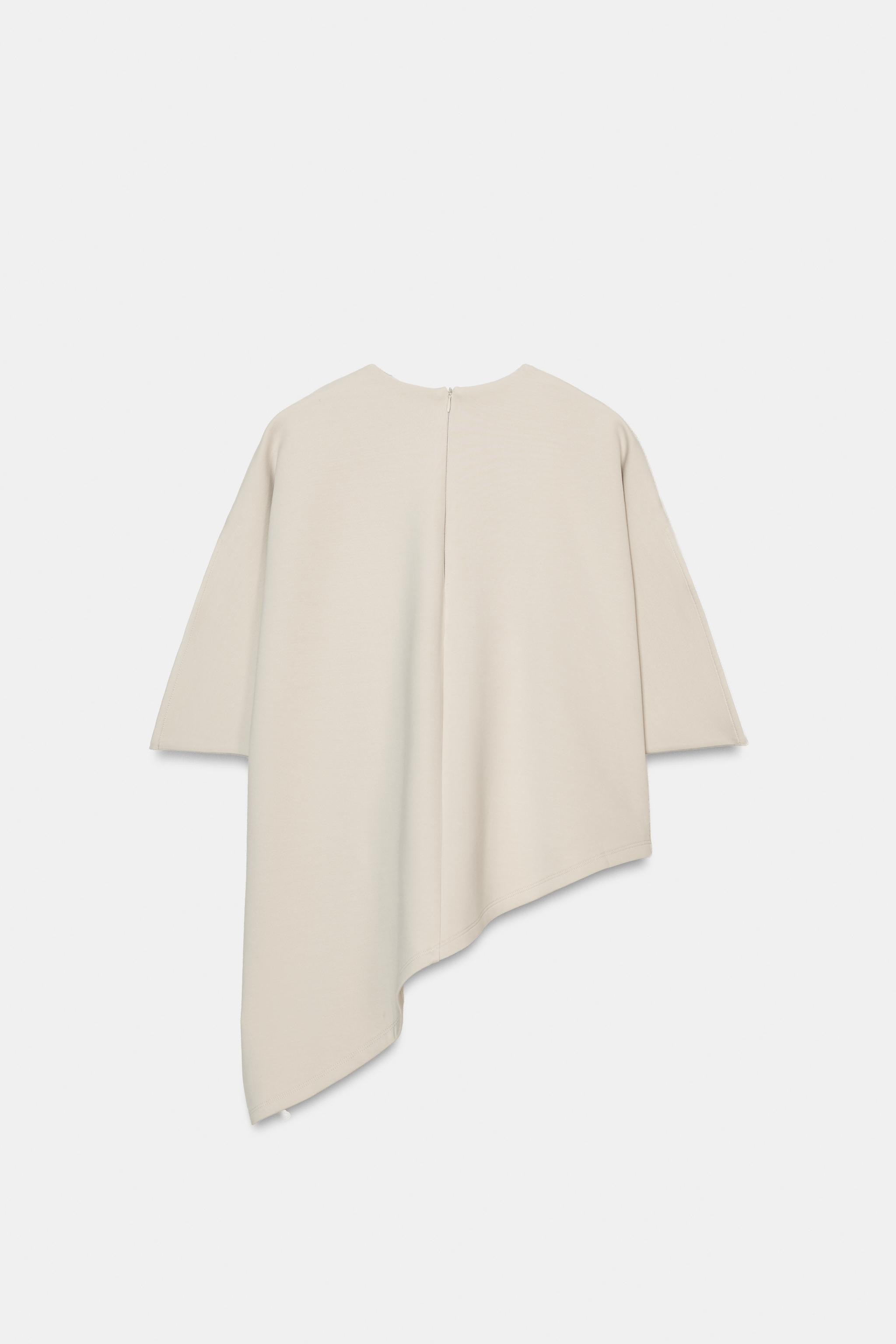 ASYMMETRIC INTERLOCK CAPE | Zara US