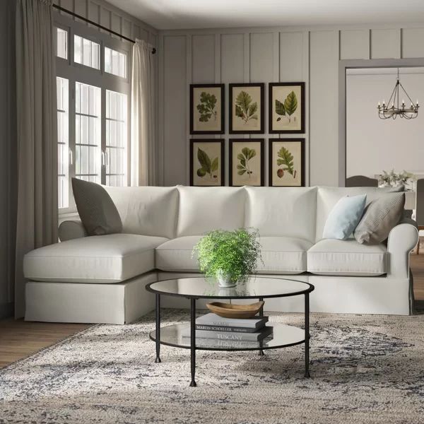 Jameson Upholstered Sofa with Chaise: couch | Wayfair North America