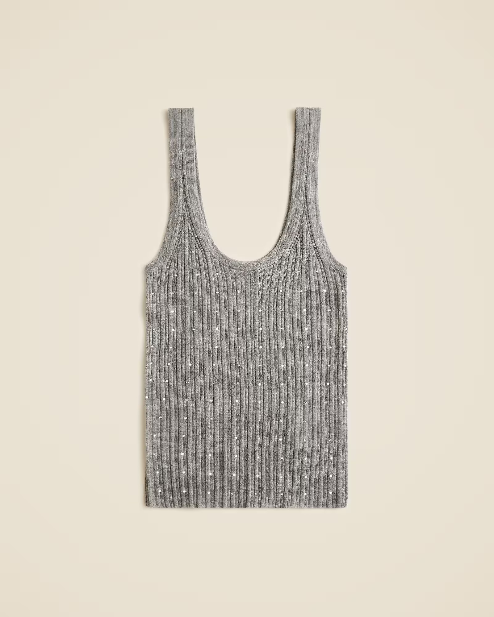 Featherweight cashmere embellished sweater-tank | J. Crew US