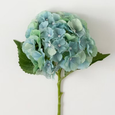 Sullivans Artificial Light Blue Hydrangea Stem 20"H | Target