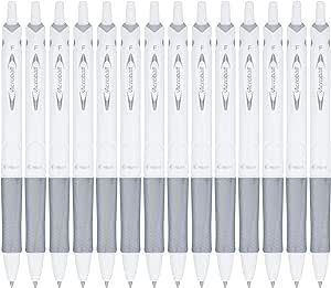 PILOT Acroball PureWhite Advanced Ink Refillable & Retractable Ball Point Pens with Silver Accent... | Amazon (US)
