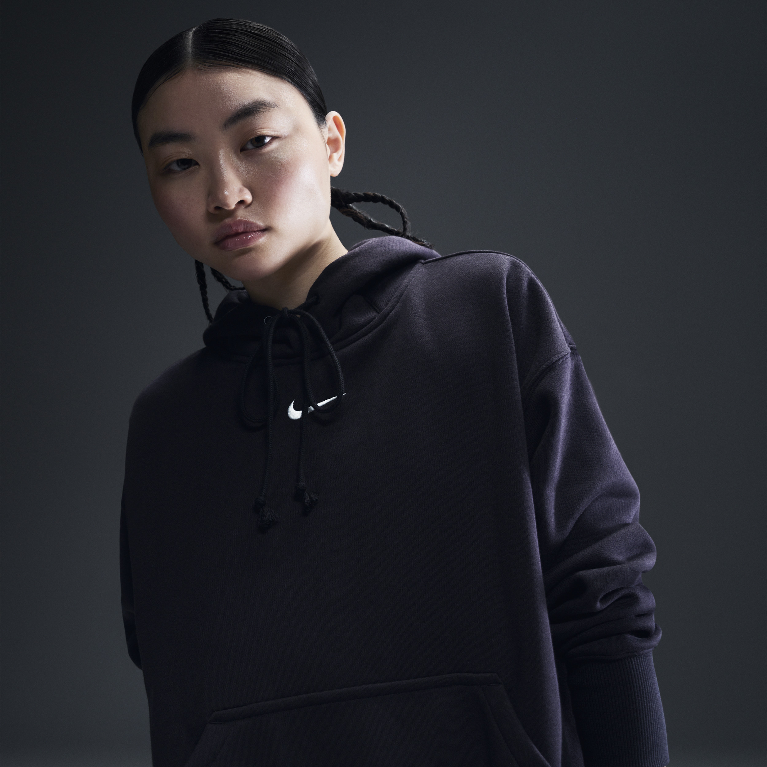 Women's Nike Sportswear Phoenix Fleece Oversized Pullover Hoodie in Black | DQ5860-010 | Nike (US)