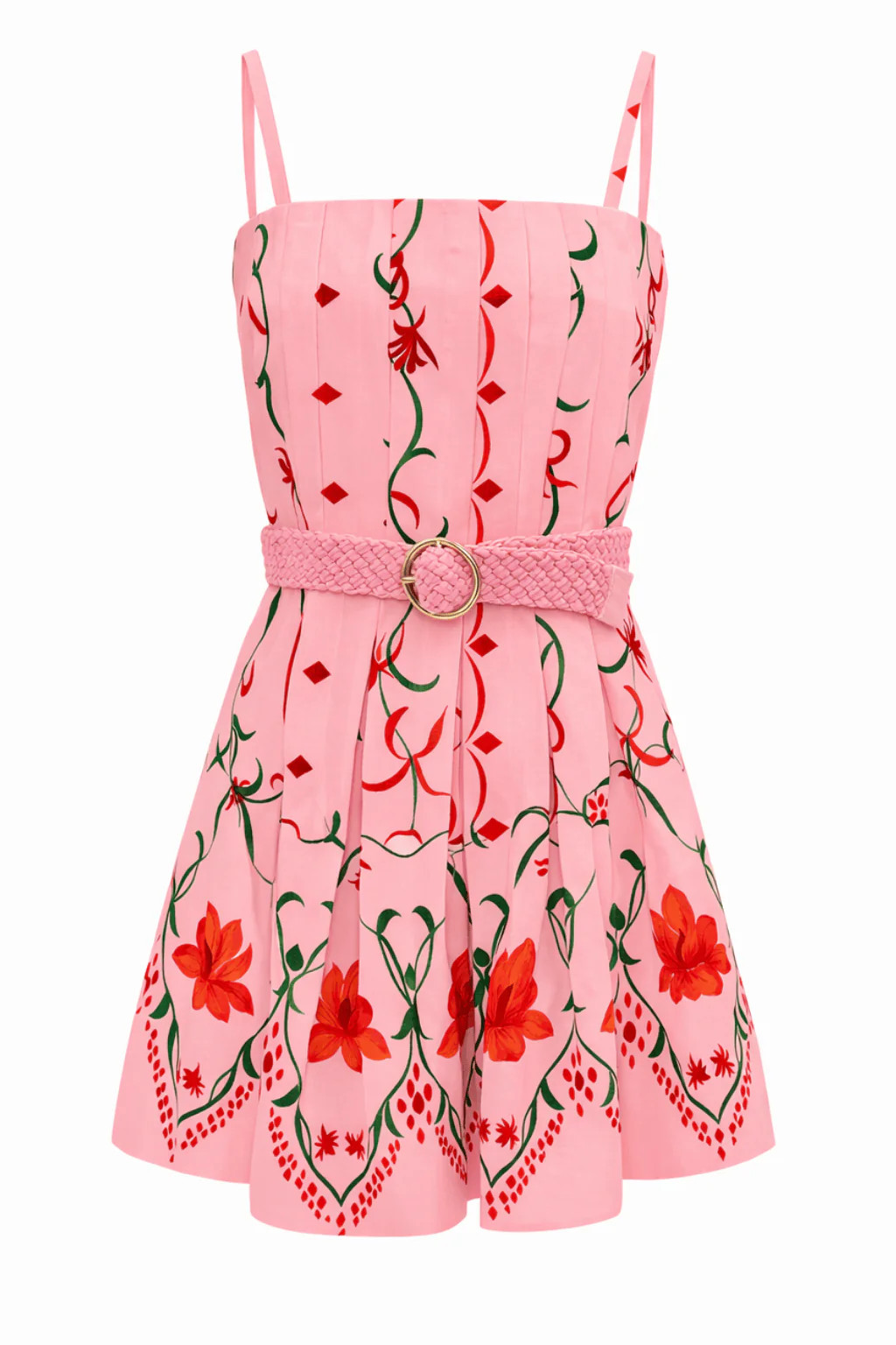 Megan Pink Petal Floral Mini Dress | Modatrova