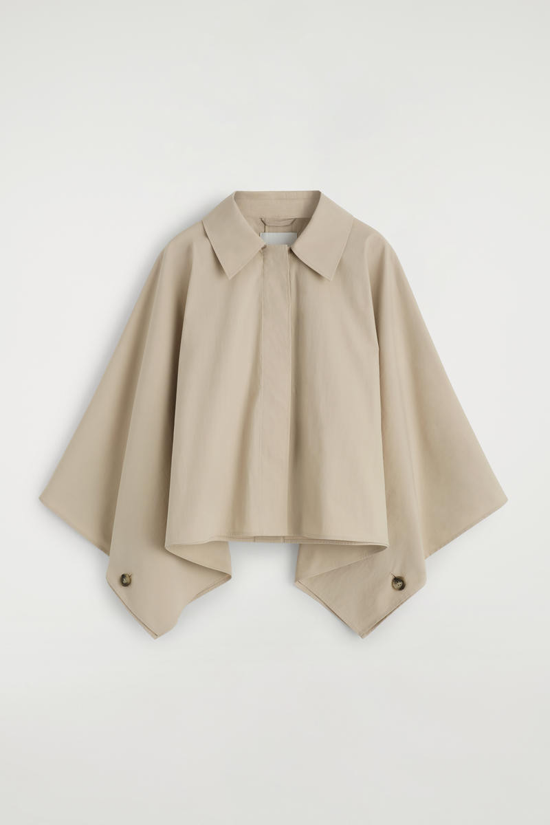 Cropped Trench Coat Cape | COS UK