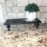 Large Farmhouse Wood Riser Distressed Kitchen Table Shelf | Etsy (US)