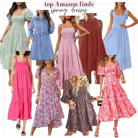 Beautiful dresses for spring - most come in lots of different colors!
#amazon

#LTKstyletip