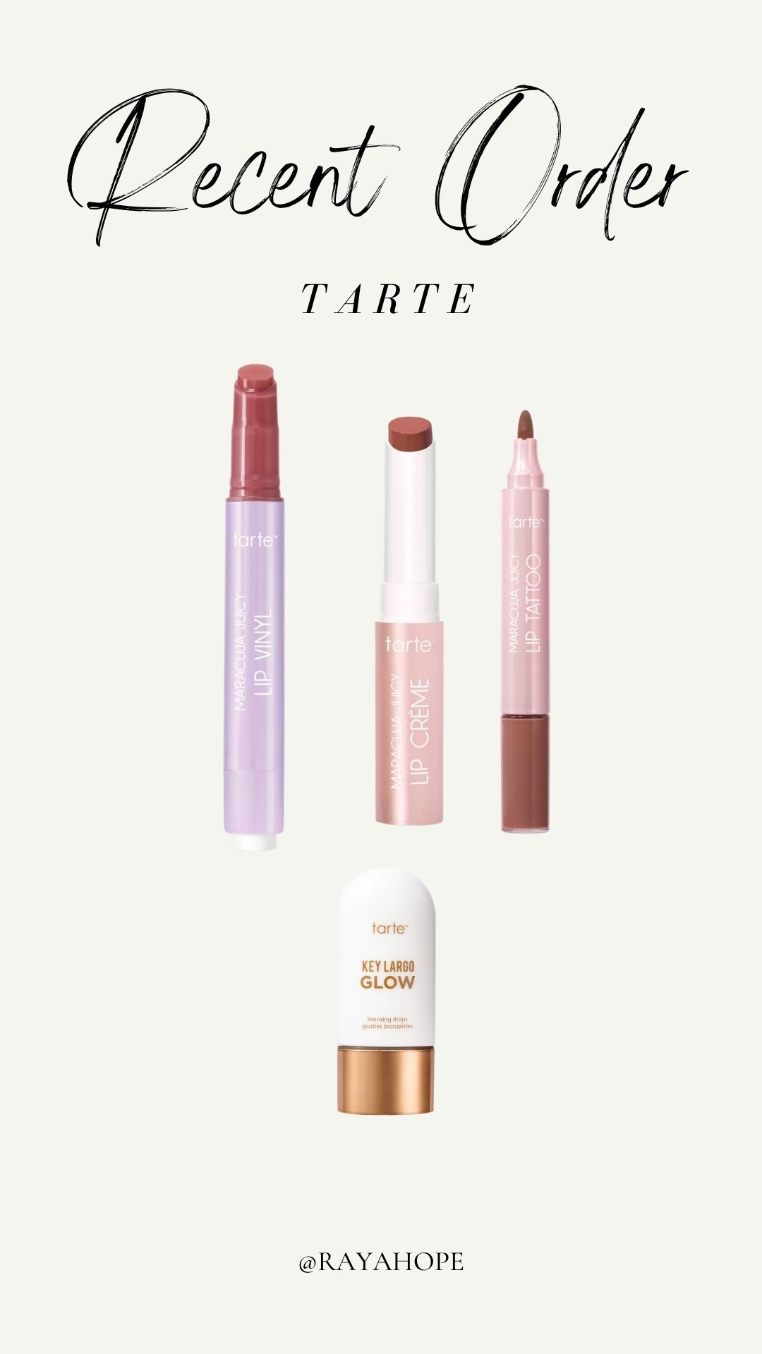 Recent order tarte #LTKSpringSale

#LTKFestival #LTKdayinmylife