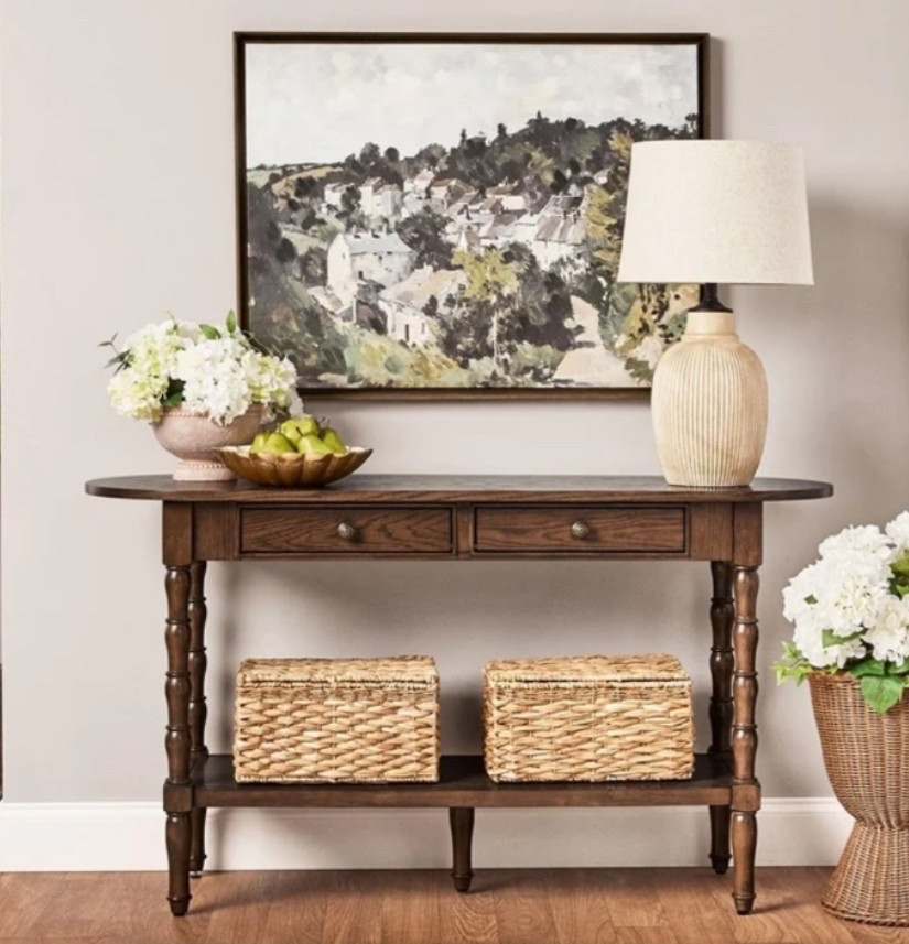 Love this console table! Very Nancy meyers aesthetic and traditional look! Really leaning into this traditional feel lately.

Console table, home decor, wallet home, Amazon home, target home, entryway, living room decor, traditional furniture, summer decor, home, my Texas home

#LTKHome #LTKdayinmylife