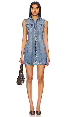 Abrand Button Up Dress in Lula from Revolve.com | Revolve Clothing (Global)