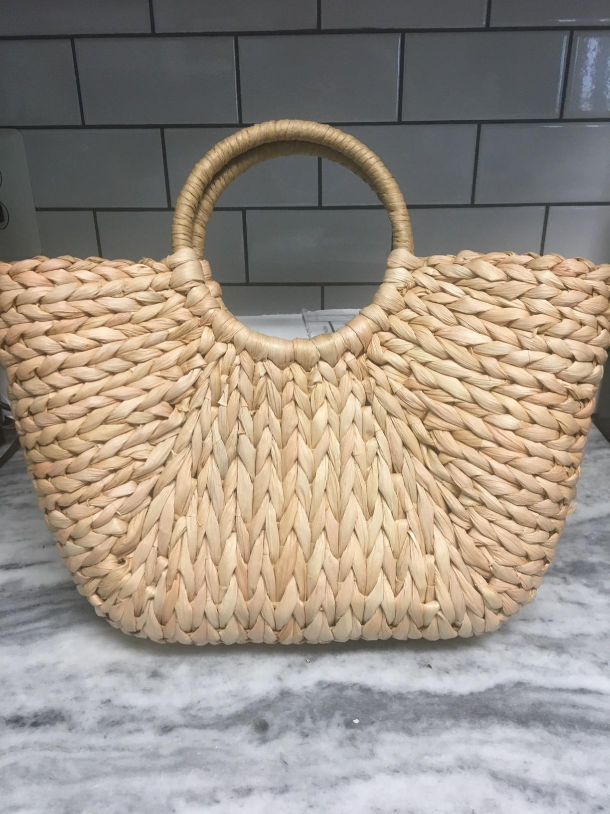 Summer Rattan Bag for Women Straw Hand-woven Top-handle Handbag Beach Sea Straw Rattan Tote Clutc... | Amazon (US)