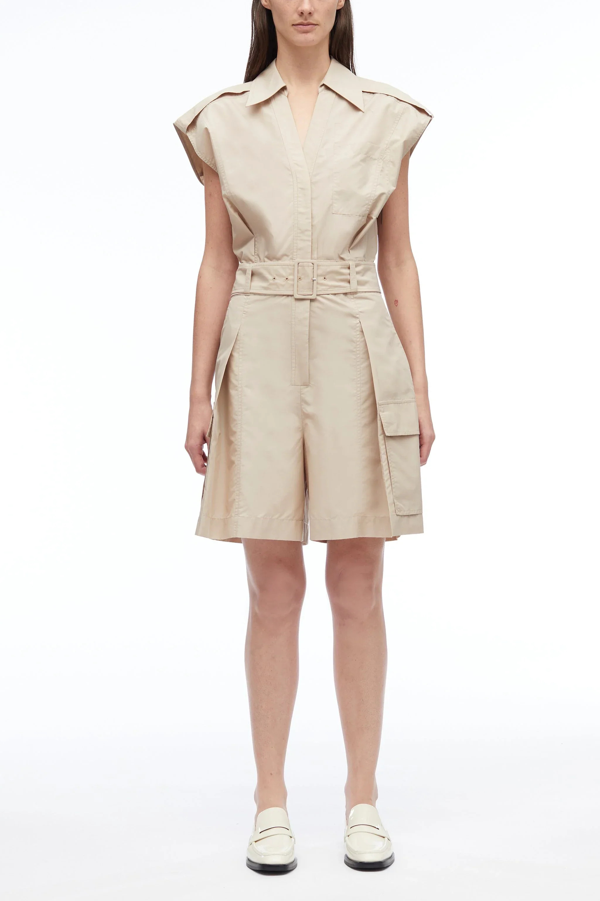 Sleeveless Utility Collared Romper | 3.1 Phillip Lim