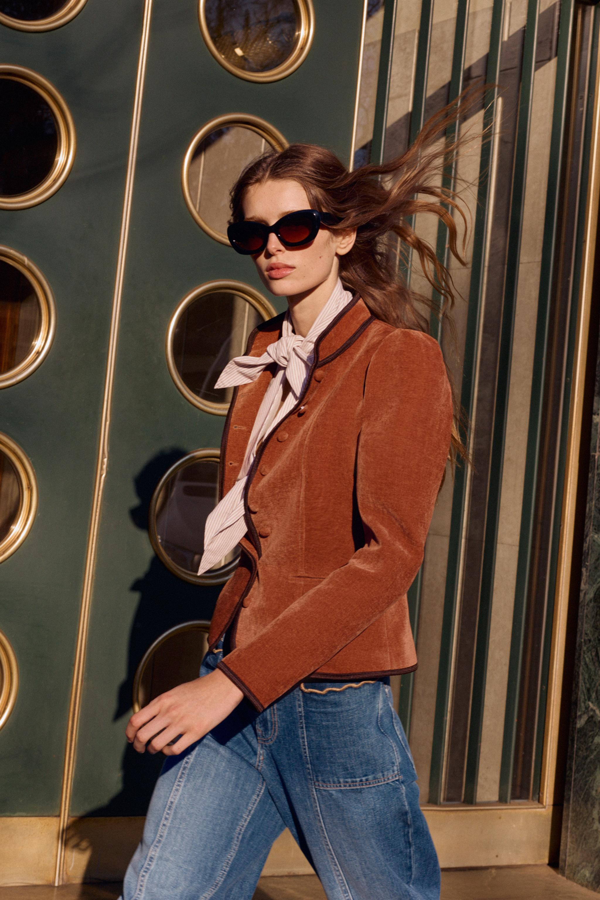 VESTE À LISERÉS EN CONTRASTE | Zara FR