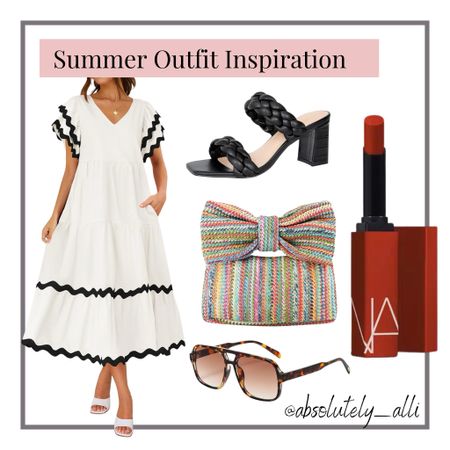 White dress | red lipstick | clutch | sunglasses 

#LTKOver40 #LTKStyleTip #LTKItBag