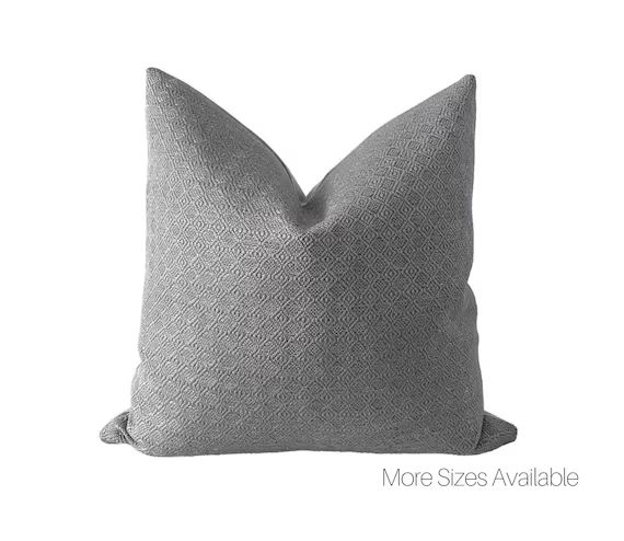 DAIA  Grey Diamond Pillow Cover  Boho Pillow  Country - Etsy | Etsy (US)
