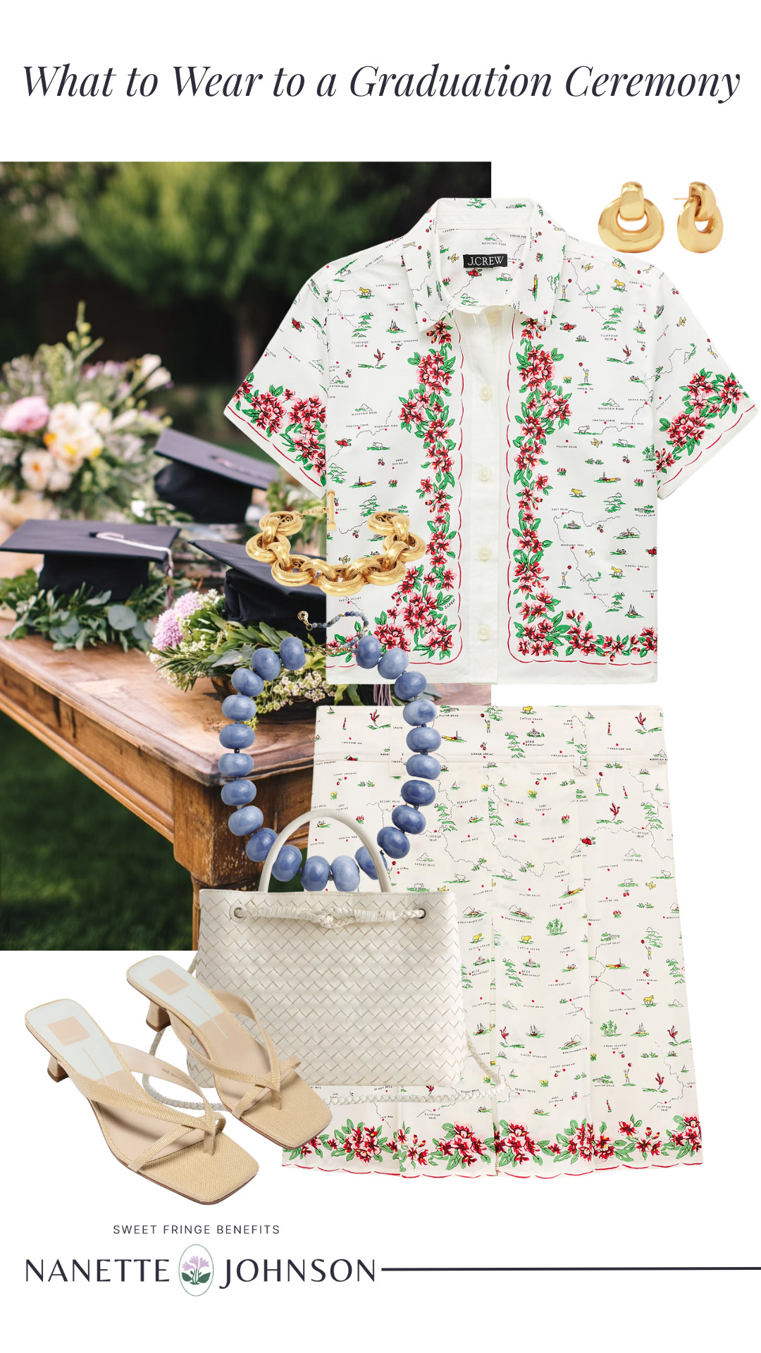 Looking for a chic graduation ceremony outfit? This matching floral set feels polished, feminine, and perfect for celebrating special moments. 🫶🏻 

 #LTKootd #LTKSeasonal #LTKSaleAlert