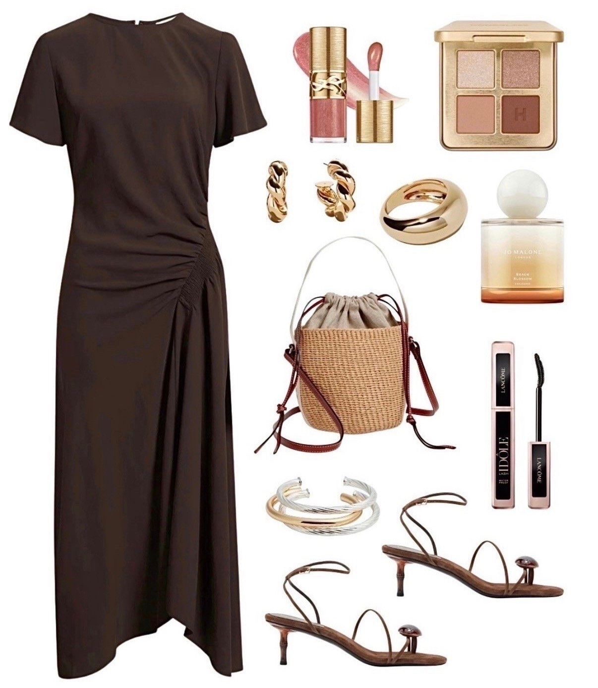 Brown dress
Spring outfit 
Summer outfit 
Bucket bag

#LTKSeasonal #LTKootd #LTKgrwm #LTKdayinmylife