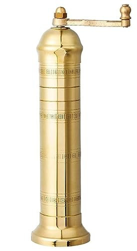 Ancient Mills European Brass 8" Salt Mill Handcrafted Manuel Spice Mill Refillable Salt Grinder Handcrafted Greek Spice Grinder (8" Salt Mill) | Amazon (US)
