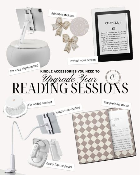 Kindle accessories to upgrade your reading sessions 

Kindle stickers, kindle cases, Amazon finds, kindle stand, kindle pillow, Amazon home, Amazon favorites, Etsy finds 

#LTKFindsUnder100 #LTKFindsUnder50 #LTKHome