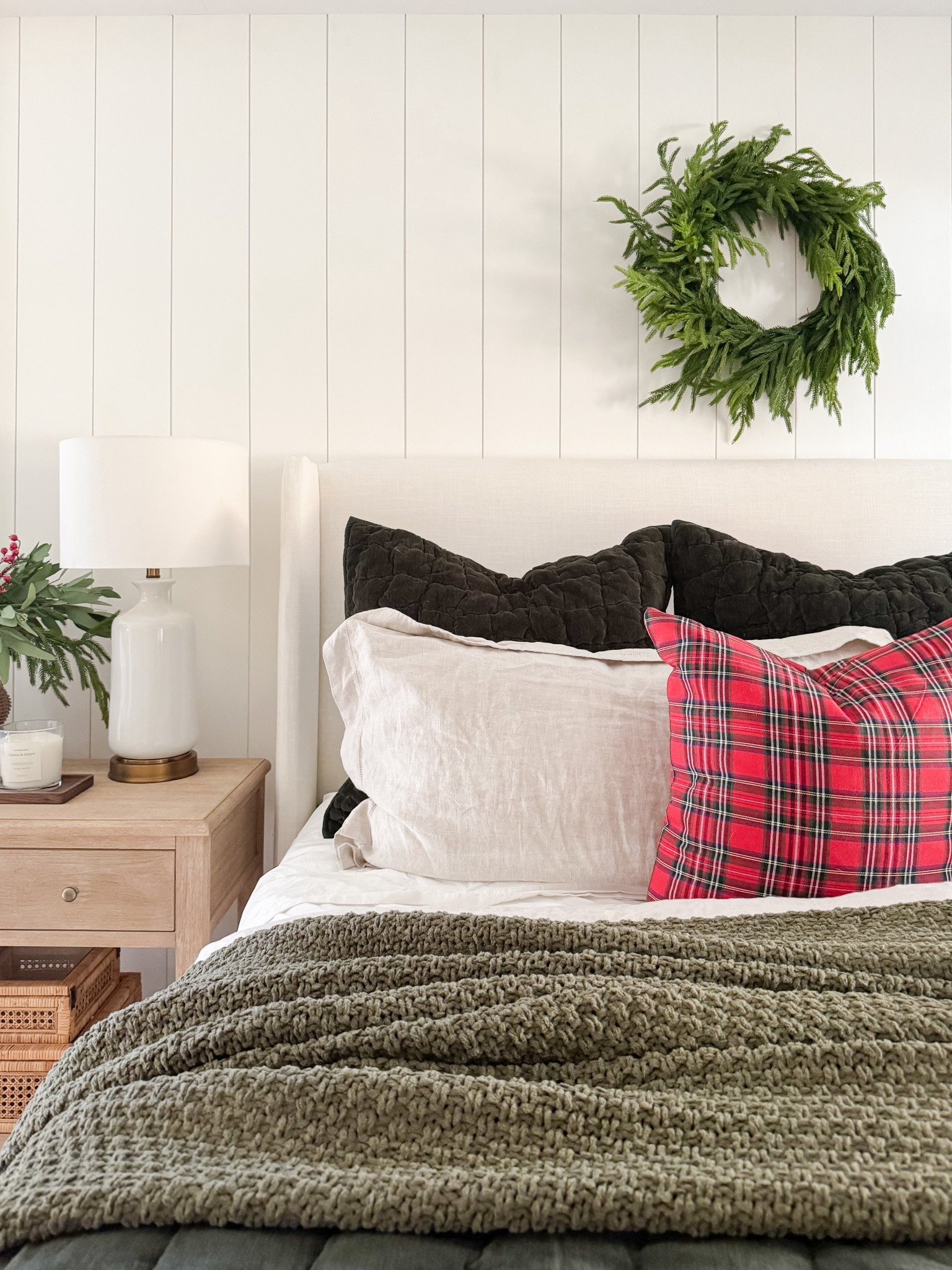 Classic Christmas bedroom 
Cozy seasonal bedroom refresh velvet quilt blue coastal home decor holiday decor neutral seasonal home modern cape cod inspired sherricalnanhome

#LTKHome #LTKCyberWeek #LTKHoliday