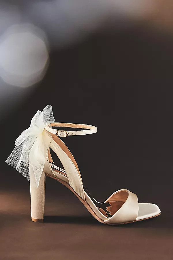 Badgley Mischka Kim Heels By Badgley Mischka in White Size 7.5 | Anthropologie (US)