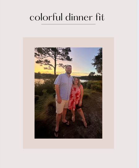 Linked Andrew & I’s dinner outfits here! My dress is from buddy love and is sold out but I linked this print in another dress! 






Pink, red, dress, spaghetti strap dress, summer, beach, casual, men’s, men’s shorts, men’s button up, button down, sandals, warm 

#LTKunder50 #LTKmens #LTKunder100
