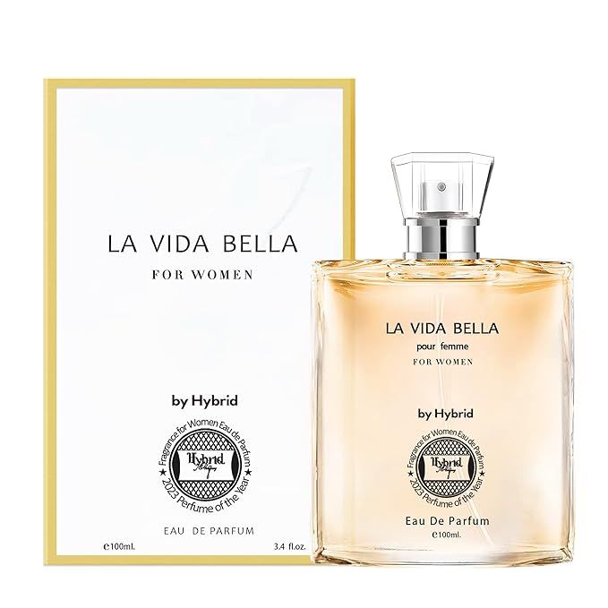 Hybrid & Company La Vida Bella Fragrance for Women Eau De Parfum Natural Spray Elegant Scent, 3.4... | Amazon (US)