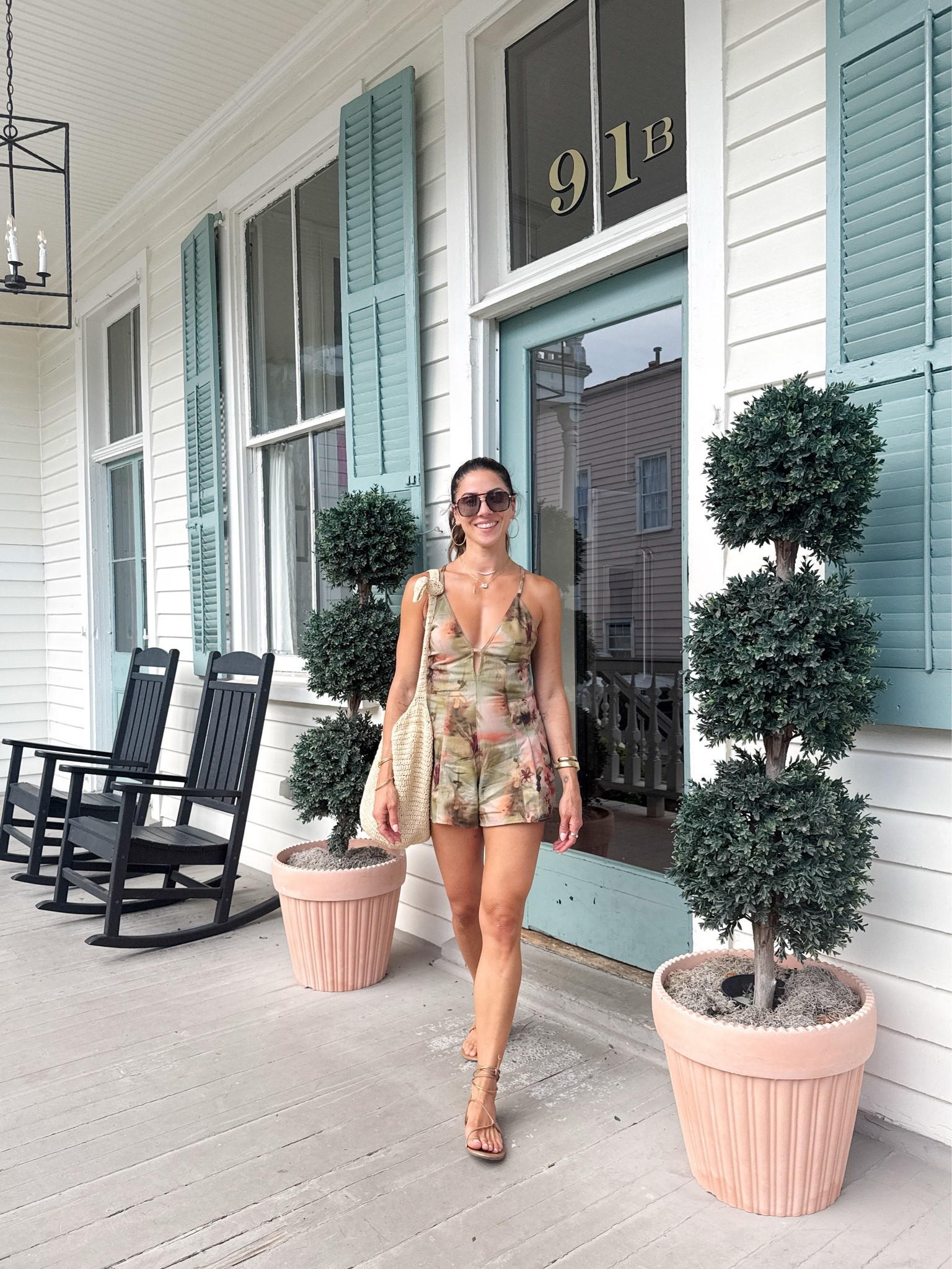 Free People Romper for Charleston girls trip!

#LTKootd #LTKSeasonal #LTKOver40