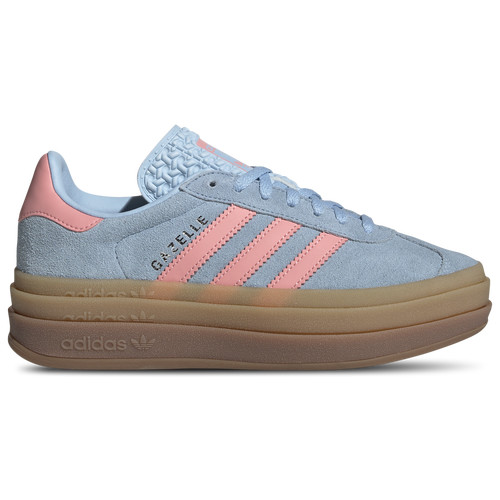 Girls adidas Originals adidas Originals Gazelle Bold - Girls' Grade School Shoe Clear Sky/Semi Pink Spark Size 05.5 | Kids Foot Locker (US)